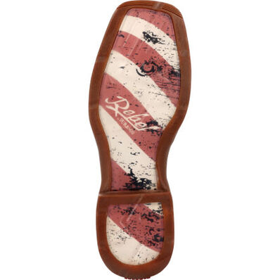 Botas vaqueras Rebel by Durango Patriotic sin cordones para hombre (DB5554)