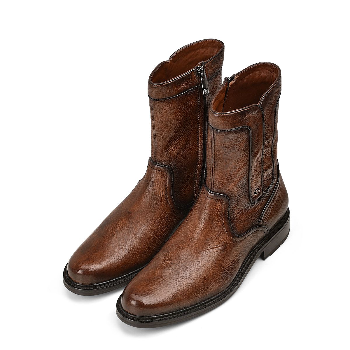 Cuadra Men's Boots CF-G93VNVN (Venado Crosta Almendra)