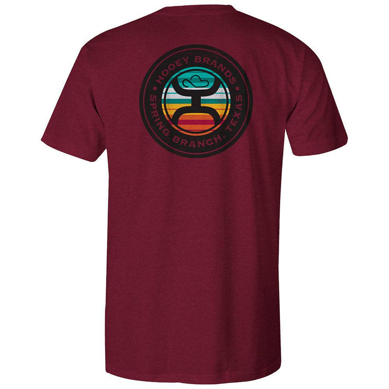 Hooey "Guadalupe" Cranberry T-Shirt (HT1509RD)
