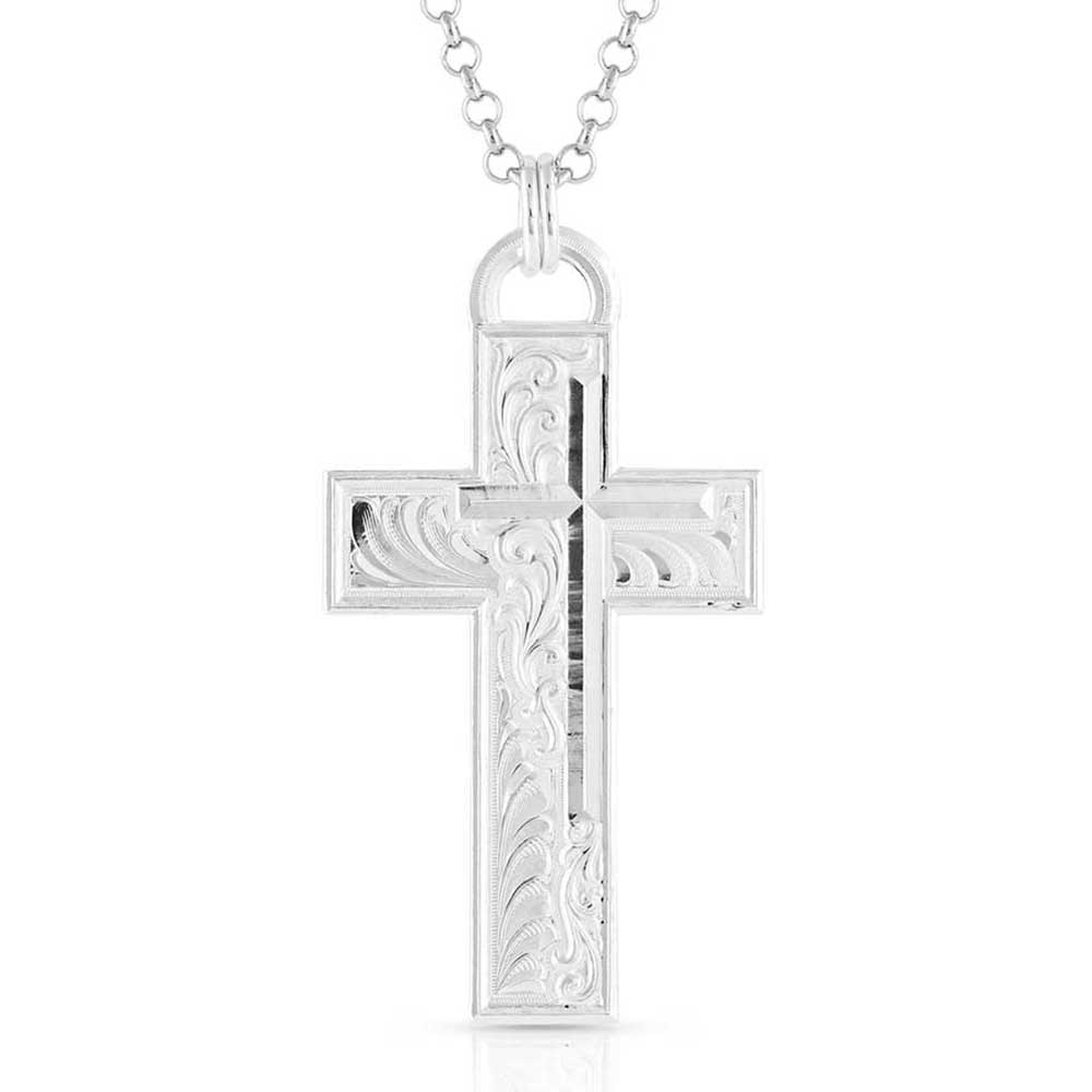 Montana Silversmiths Silver Artistry Faith Cross Necklace (NC5148)