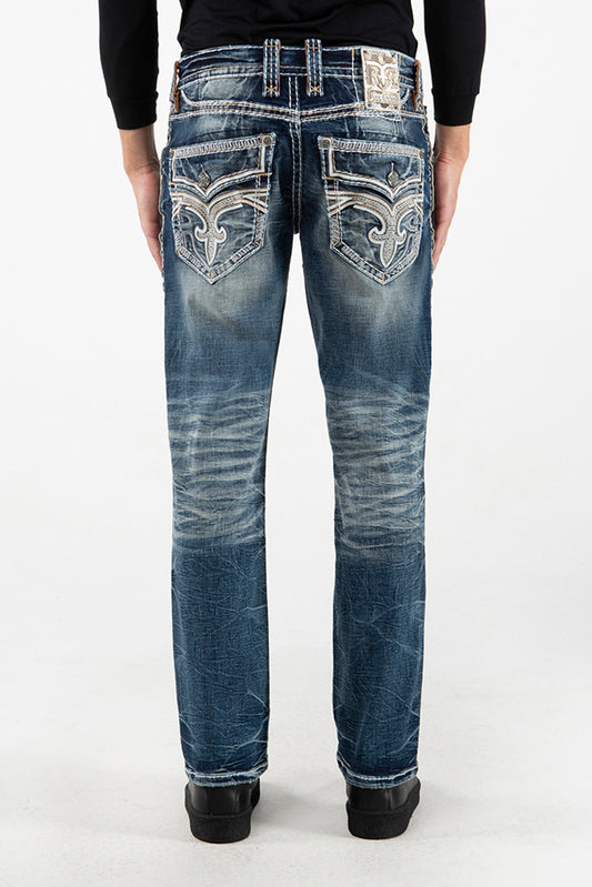 Rock Revival Men's Quency J210 Straight Jeans