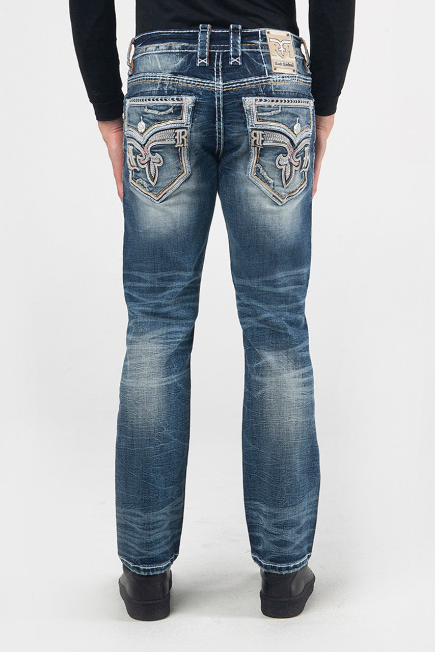 Rock Revival Men's Ermias J202R Straight Jeans (RP3736J202R)