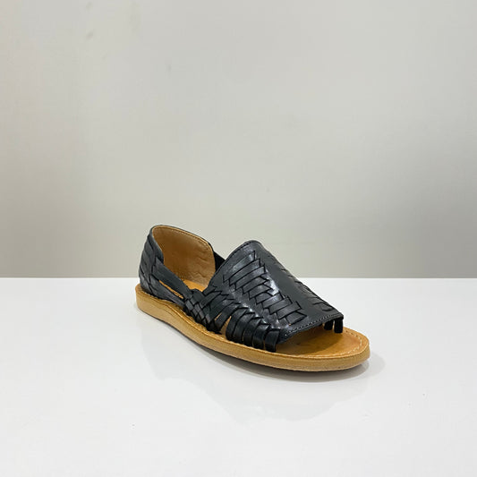 Huarache Handmade Shoe (Acapulco / Negro)