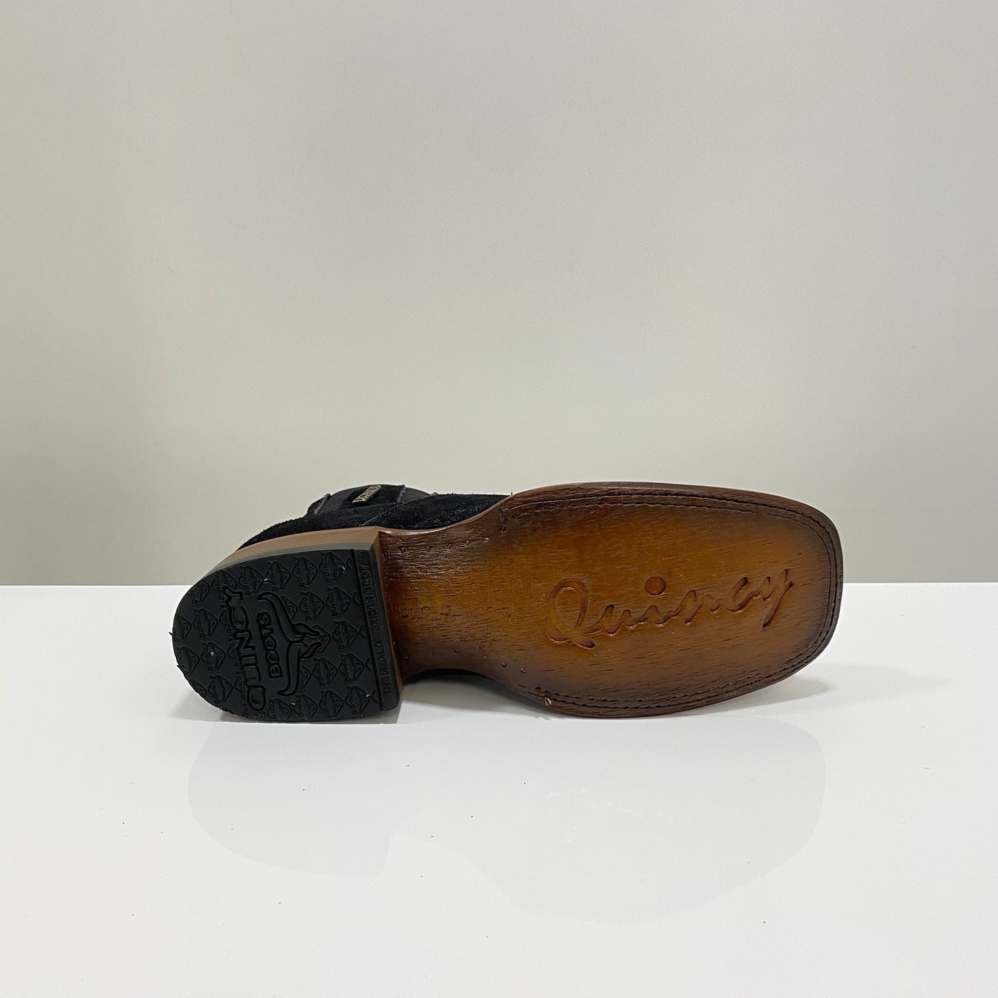 Botas Chelsea de ante Quincy para hombre (Q82BC6305 - Negro)