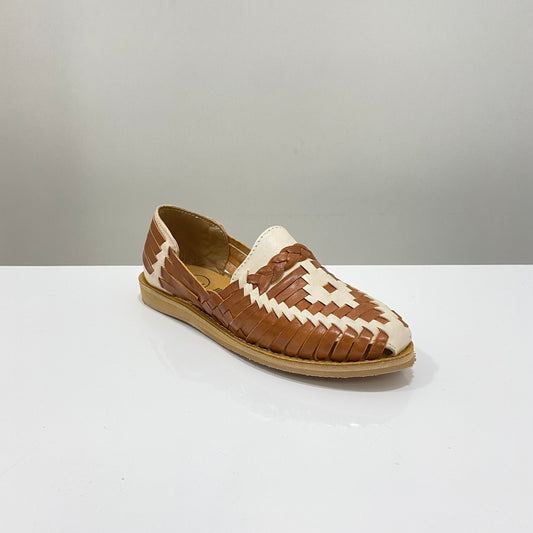 Huarache Handmade Shoe (Panchito Trenza / Natural Nuez)
