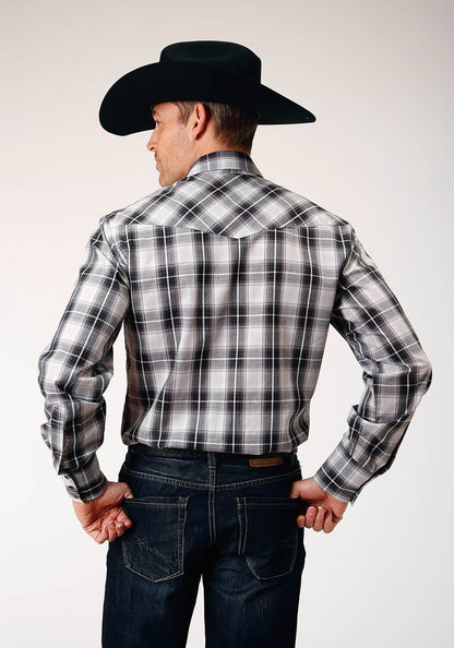 Camisa de manga larga estilo western Roper para hombre (01-001-0101-1060 BL)