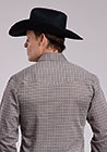Roper Double Diamonds Mens Long Sleeve Shirt (1-01-145-258-GY)