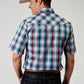 Roper Men's Short Sleeve Snap Americana Plaid Western Shirt (01-002-0101-3006 GY)