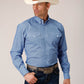 Roper Men's Long Sleeve Button Thistle Foulard Western Shirt (03-001-0325-4019 BU)
