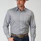 Roper Men's Long Sleeve Button Silver Medallion Western Shirt (03-001-0326-2026 GY)