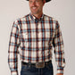 Roper Men's Long Sleeve Button Red Canyon Plaid Western Shirt (03-001-0378-7032 RE)