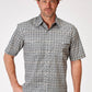 Roper Men's Short Sleeve Snap Western Foulard Western Shirt (03-002-0225-2023 TA)