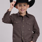 Roper Boys Long Sleeve Snap Red Star Geo Western Shirt (03-030-0225-1019 BL)