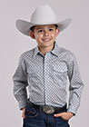 Roper Stretch Four Point Foulard Boys L/S Shirt  (3-30-225-2104 GY)