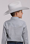Roper Stretch Four Point Foulard Boys L/S Shirt  (3-30-225-2104 GY)