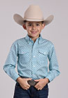 Roper Stretch Four Point Foulard  Boys L/S Shirt  (3-30-325-2105 GR)