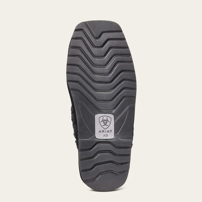 Pantuflas de punta cuadrada Jackie de Ariat para mujer (n.° 2829-001, negras)