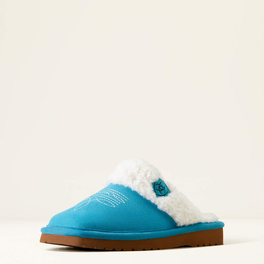 Ariat Jackie Square Toe Slipper (#2829-410 Bright Turquoise)
