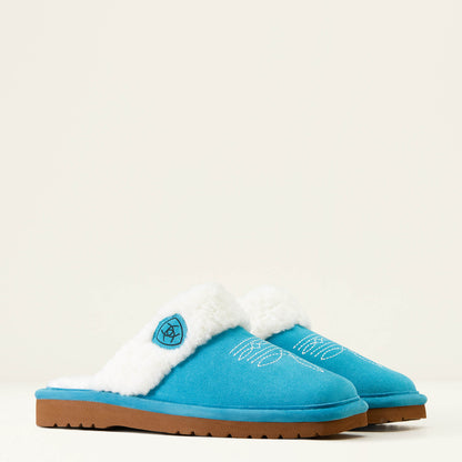 Pantuflas de punta cuadrada Jackie de Ariat para mujer (n.° 2829-410 turquesa brillante)