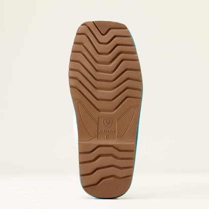 Pantuflas de punta cuadrada Jackie de Ariat para mujer (n.° 2829-410 turquesa brillante)