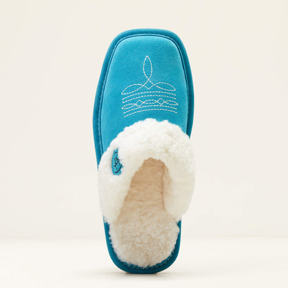 Pantuflas de punta cuadrada Jackie de Ariat para mujer (n.° 2829-410 turquesa brillante)