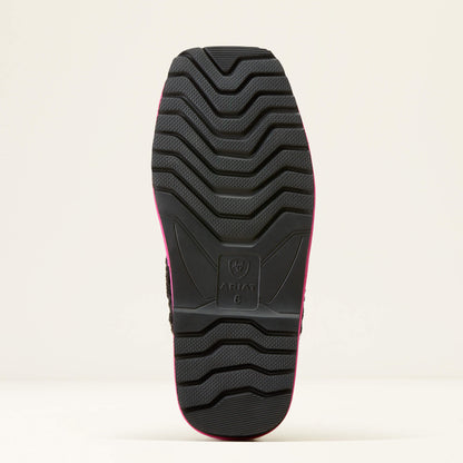 Pantuflas de punta cuadrada Jackie de Ariat para mujer (n.° 2830-970 Pink Pony)