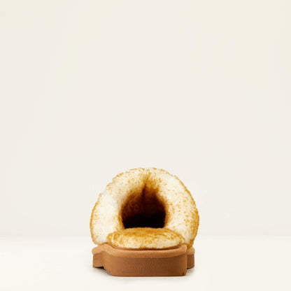 Pantuflas Ariat Jackie Exotic con punta cuadrada y relieve para mujer (#3796-200 Marrón)