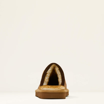 Pantuflas de punta cuadrada Ariat Silversmith para hombre (n.° 4423-200 Avestruz tostado)