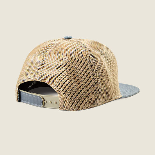 Gorra de trabajo Ariat de cuero con insignia para hombre (A290001120 Azul)