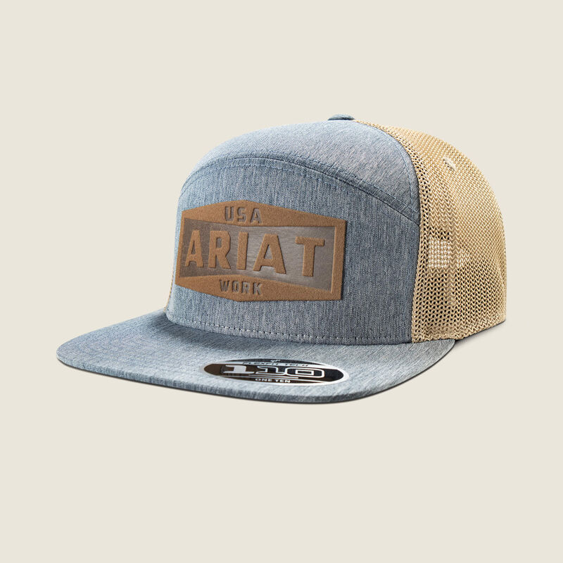Ariat Men's Work Leather Badge Snapback (A290001120 Blue)