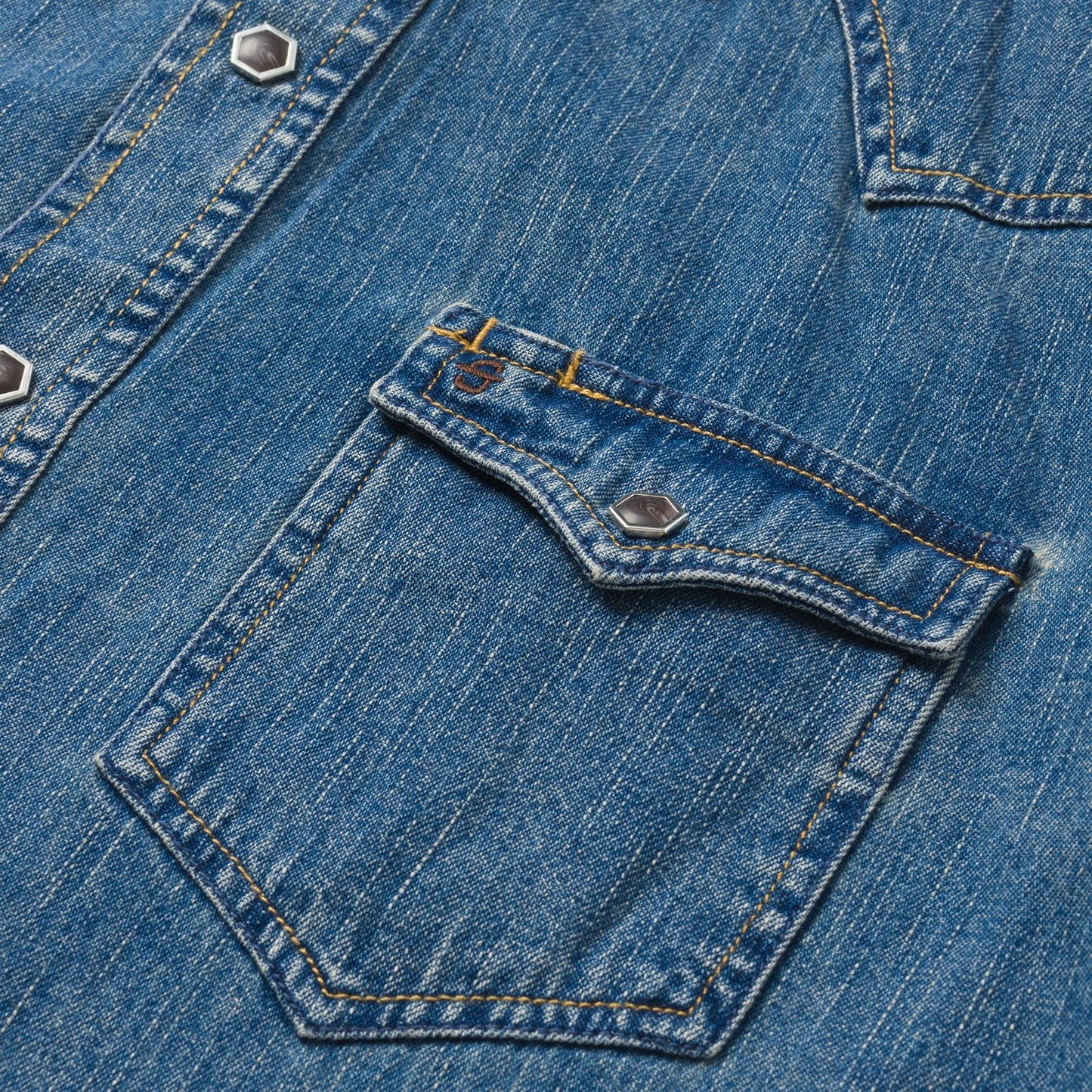 Stetson Men's Classic Denim Shirt (11-001-0465-0021-BU / Blue)