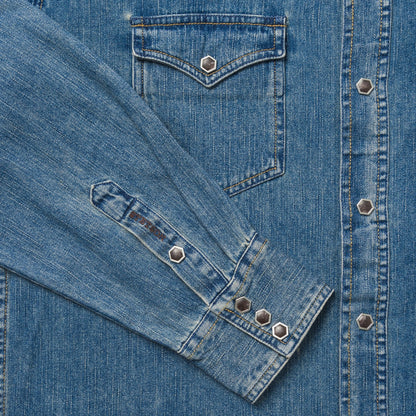 Stetson Men's Classic Denim Shirt (11-001-0465-0021-BU / Blue)