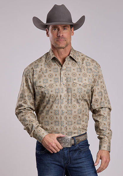 Stetson Men's Long Sleeve Shirt (11-01-425-1045 GY)