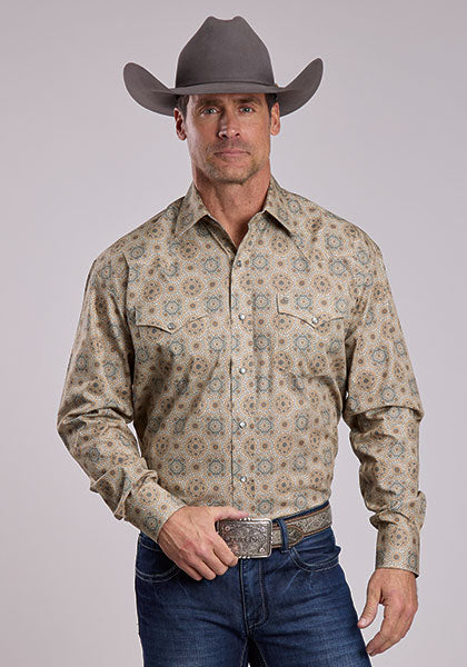 Stetson Men's Long Sleeve Shirt (11-01-425-1045 GY)