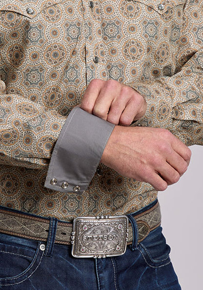Stetson Men's Long Sleeve Shirt (11-01-425-1045 GY)