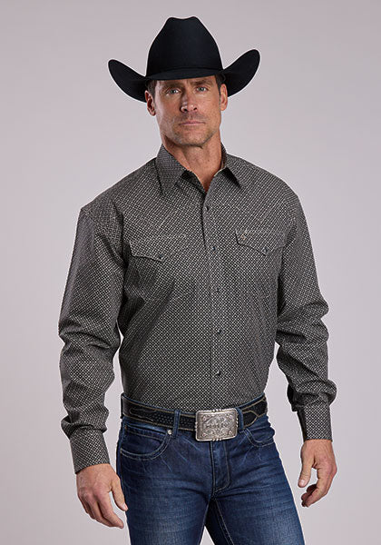 Camisa de manga larga para hombre Stetson (11-01-425-1047 BL)