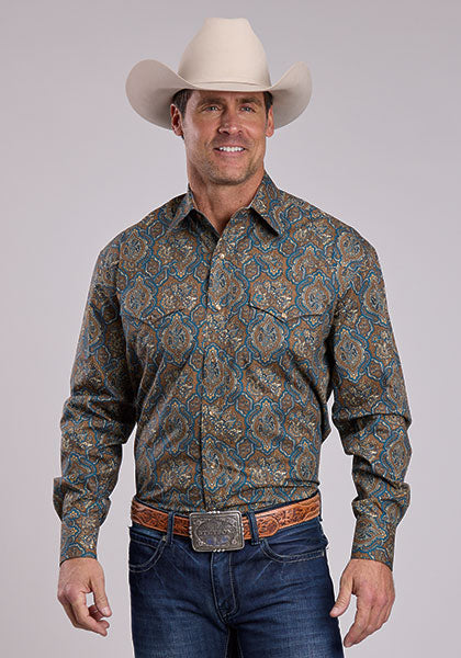 Stetson Men's Long Sleeve Shirt (11-01-425-1065 BR)