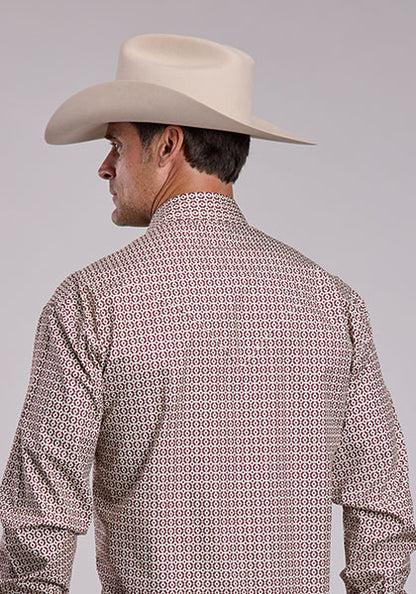 Stetson Diamond Geo Print Mens L/S Shirt (11-01-425-2006 RE)