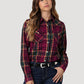 Wrangler Women's Essential Long Sleeve Plaid Western Snap Shirt (112335502)
