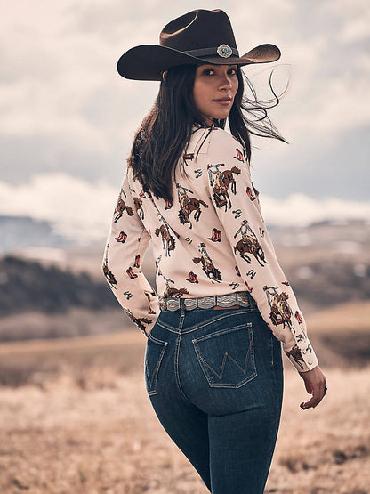 Wrangler Women's Bespoke High Rise Bootcut Jeans (112367600)