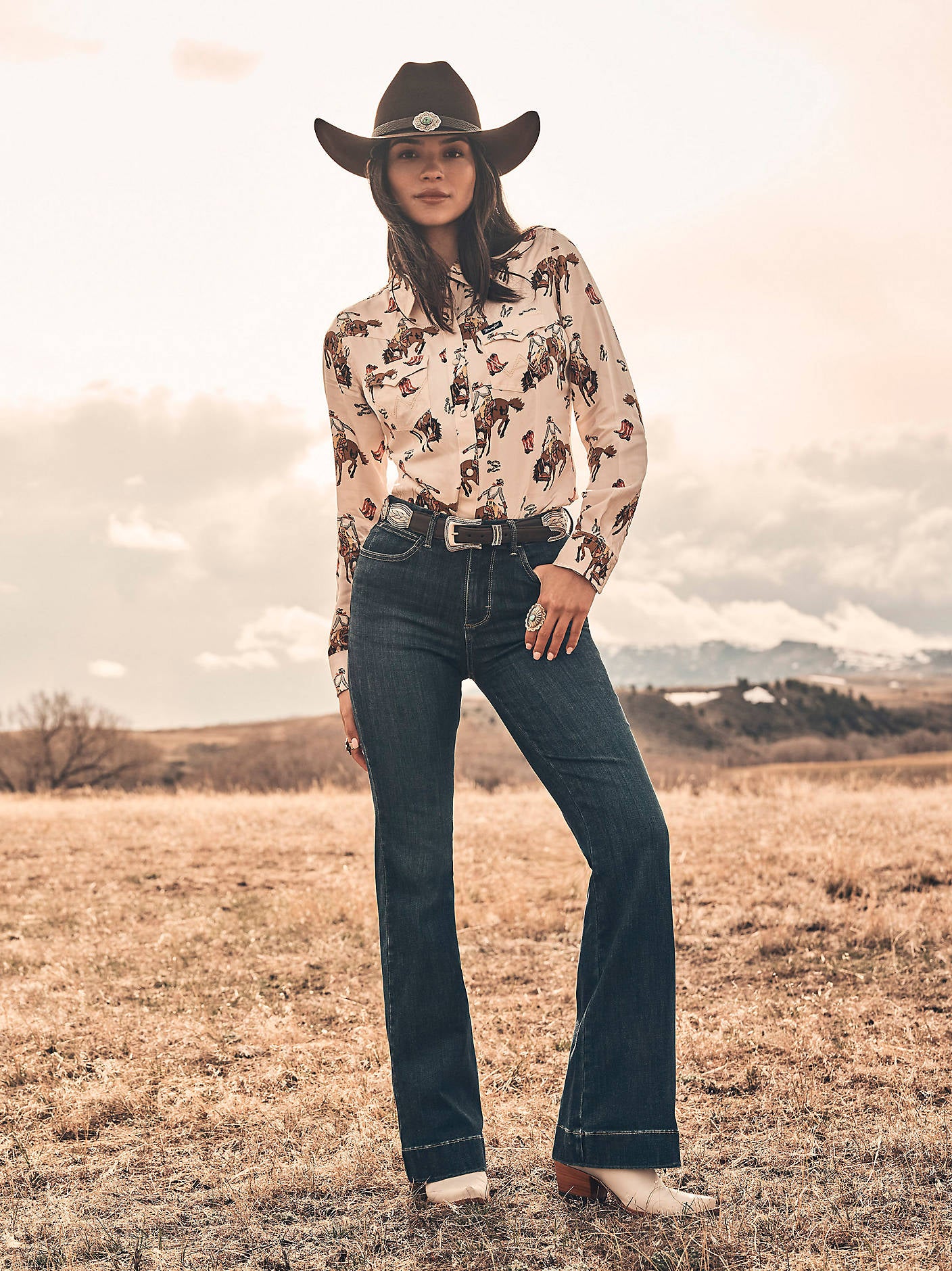 Wrangler Women's Bespoke High Rise Bootcut Jeans (112367600)