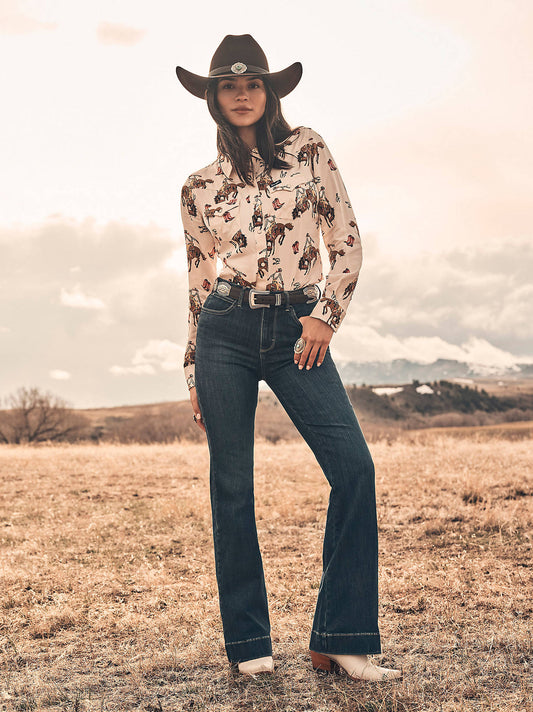 Wrangler Women's Bespoke High Rise Bootcut Jeans (112367600)