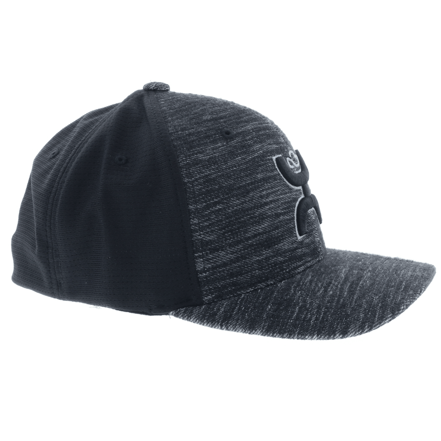 Hooey Men's "Ash" Black Flexfit Cap (1731BK)