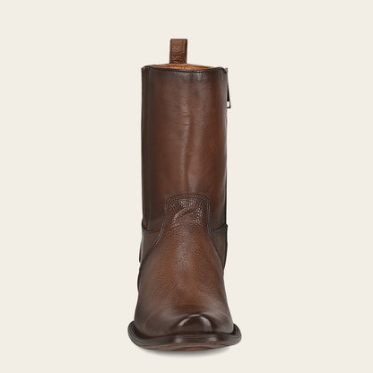 Cuadra Men's Hand-Painted with Laser Cut Detail Brown Leather Boots (CU406/1J1VRS - Res Pitbull Miel)