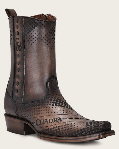 Botas urbanas de bovino marrón Cuadra para hombre (CU737/1J2URS - Res Crust Tornado Cafe)