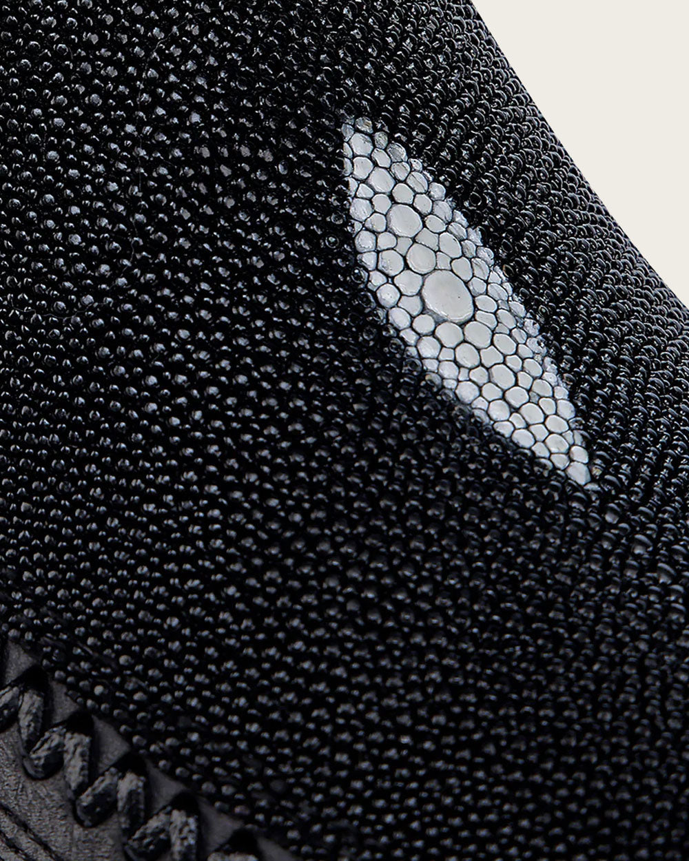 Cuadra Men's Engraved Black Stingray Cowboy Boots (CU783/1J2KMA)