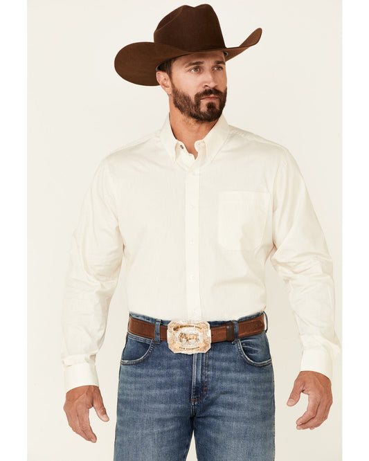 Camisa larga de hombre Cinch color crema (MTW1347020cre-Multicolor)