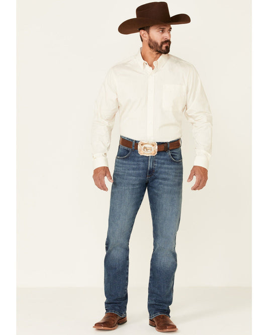 Camisa larga de hombre Cinch color crema (MTW1347020cre-Multicolor)