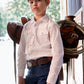 Camisa vaquera de manga larga blanca con broches para niño Wrangler (204WHSL/Blanco)