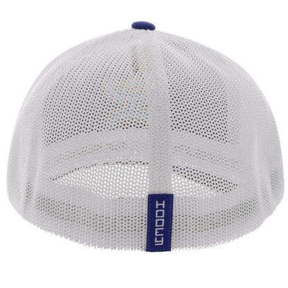 Hooey Men's "Coach" Blue/White Flexfit Cap (2212BLWH)